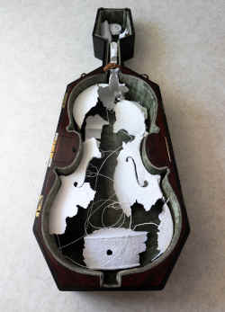 'Cello Case Coffin with Cello Bones 2014' - By Janice Thwaites